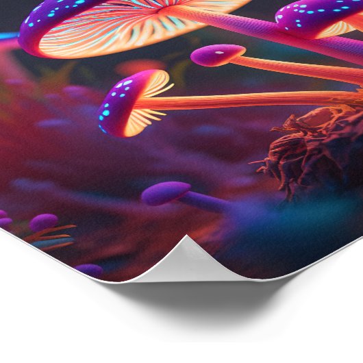 Poster Champignons violets (Coin)