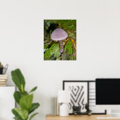 Poster Champignons violets sur l'affiche du journal de Mo (Bureau à domicile)