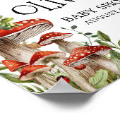 Poster Champignons Whimsical Champignons Accueil Automne (Coin)