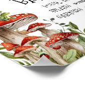 Poster Champignons Whimsical Champignons Automne Maman Os (Coin)