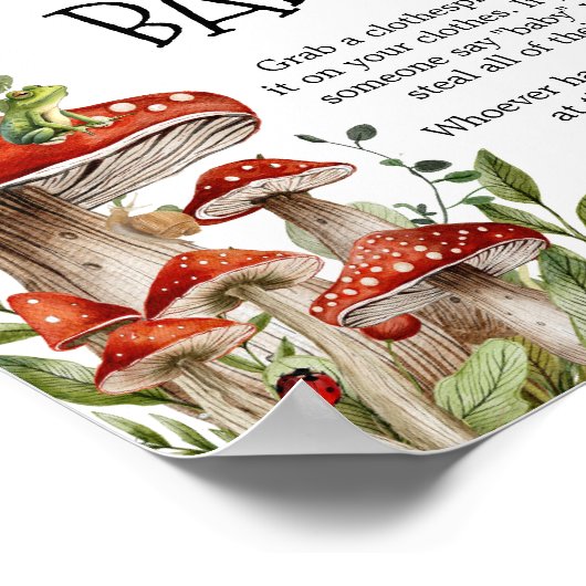 Poster Champignons Whimsical Champignons Automne Ne pas d (Coin)