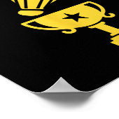 Poster Champion de Badminton Birdie (Coin)