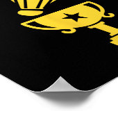 Poster Champion de Badminton Birdie Apparel (Coin)