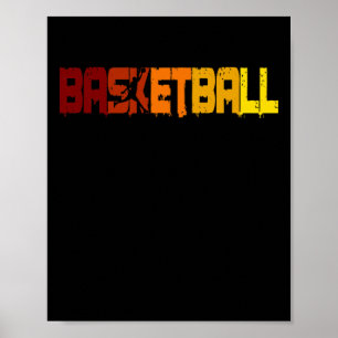 Poster Champion de basket-ball de basket-ball Fans Retro 