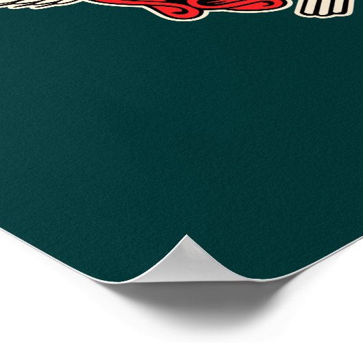 Poster Champion de Beer Pong (Coin)