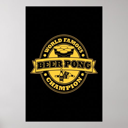 Poster Champion de Beer Pong (Devant)