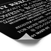 Poster Champion de boxe, Advert de classe de boxe (Coin)