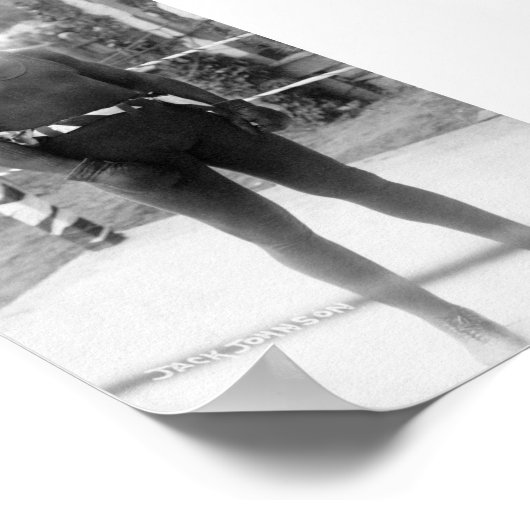 Poster Champion de boxe Jack Johnson (Coin)