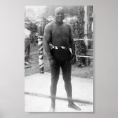 Poster Champion de boxe Jack Johnson (Devant)