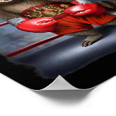 Poster Champion de boxe Raccoon Fighter (Coin)