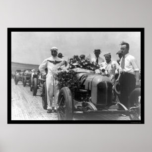 Poster Champion de course automobile 1925
