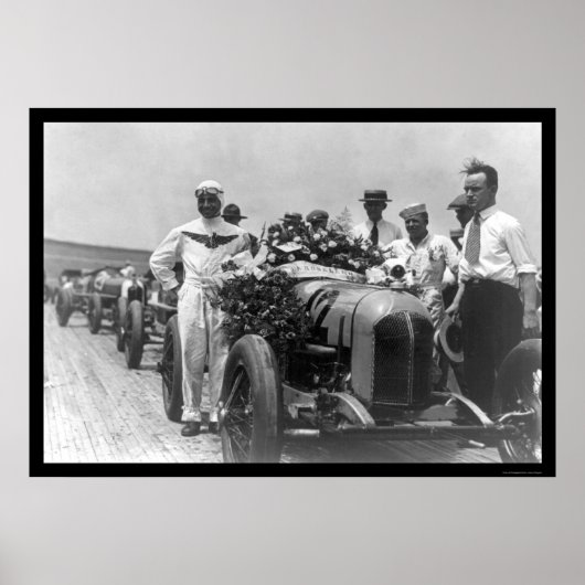 Poster Champion de course automobile 1925 (Devant)