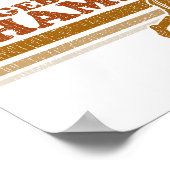 Poster Champion de Dodgeball vintage (Coin)