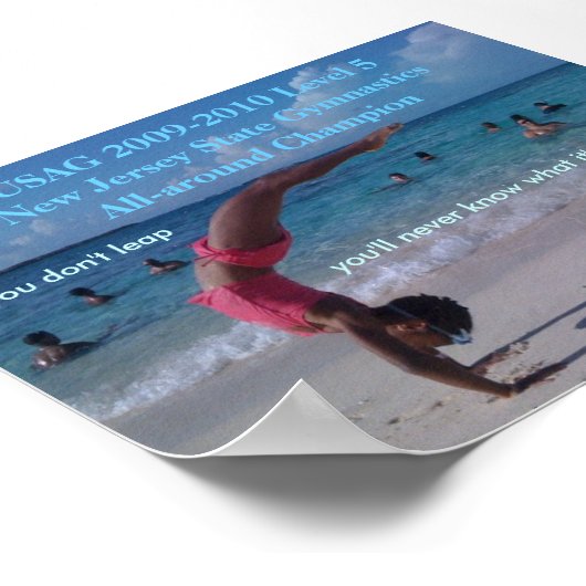 Poster Champion de gymnastique (Coin)