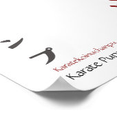 Poster Champion de Karaté Chien (Coin)