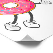 Poster Champion de la nourriture de trou de beignet à tre (Coin)