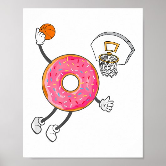 Poster Champion de la nourriture de trou de beignet à tre (Devant)