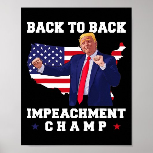 Poster Champion de l'impeachment consécutif danse drôle d (Devant)