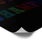 Poster Champion de test mignon jour de test professeur br (Coin)