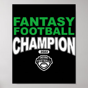 Poster Champion d'Imaginaire de football Vingt-deux