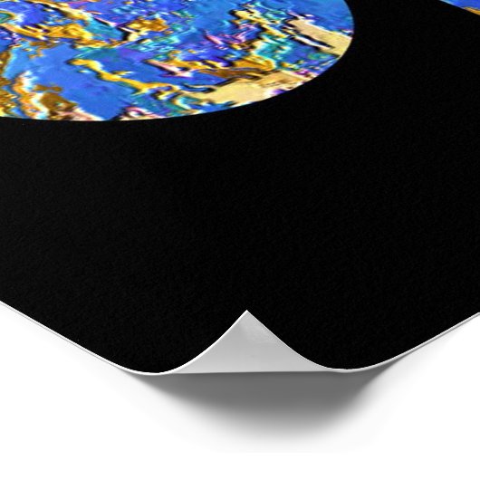 Poster Champion d'or de poker (Coin)