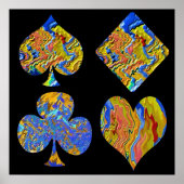 Poster Champion d'or de poker (Devant)