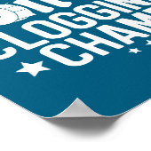 Poster Champion Imbattable de l'Obstruction de Toilettes (Coin)