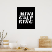 Poster Champion Minigolf King Minigolfer (Cuisine)
