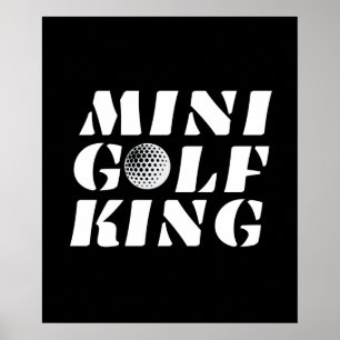Poster Champion Minigolf King Minigolfer