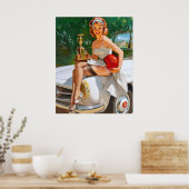 Poster Champion Pin Up (Cuisine)