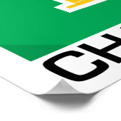 Poster Champion quatre Carrés (Coin)