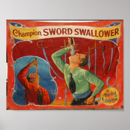 Poster Champion Sword Swallower (Devant)