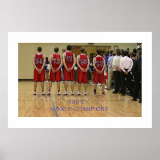 Poster Championnat de basket-ball 2007 du CONO