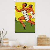 Poster Championnat de course de piste rétros et (Cuisine)