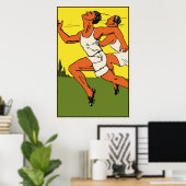 Poster Championnat de course de piste rétros et (Bureau à domicile)