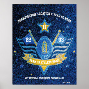 Poster Championnat de football sportif de Parties scintil
