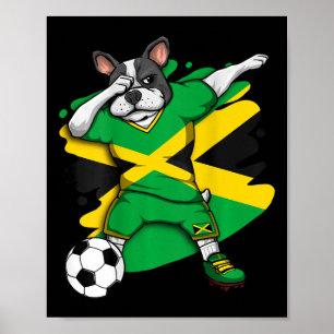 Poster Championnat de France de football jamaïcain fans d