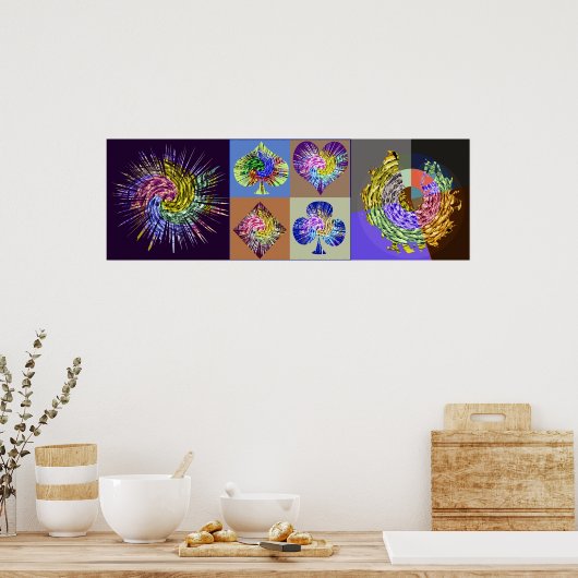 Poster Championnat de poker (Cuisine)