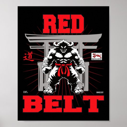 Poster Championnat Red Belt En Vue ! (Devant)