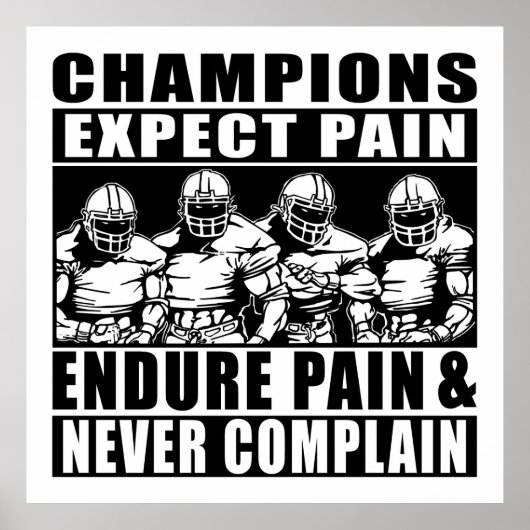 Poster Champions de football (Devant)