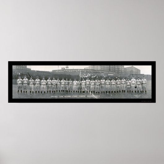 Poster Champions des Cubs de Chicago Photo 1929 (Devant)