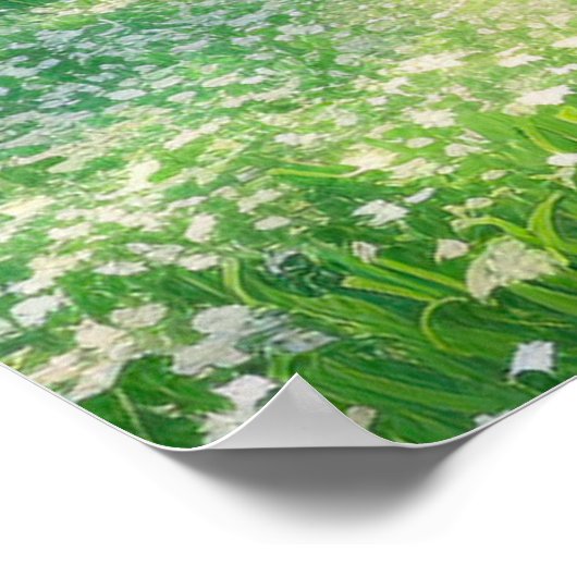 Poster Champs blancs de sérénité (Coin)