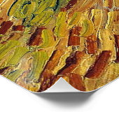 Poster Champs de blé de Van Gogh peinture impressionniste (Coin)