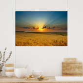 Poster Champs de blé majestueux Afficher l'affiche (Cuisine)