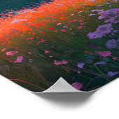 Poster Champs de couleurs florissantes (Coin)