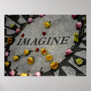 Poster Champs de fraises à Central Park