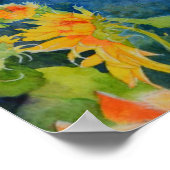 Poster Champs de tournesol (Coin)