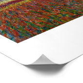 Poster Champs de Tulip avec le Monet de la Moulin de Rijn (Coin)