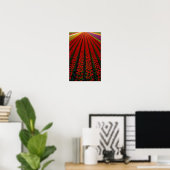 Poster Champs de tulipes colorés (Bureau à domicile)