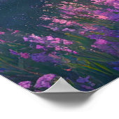 Poster Champs de violet et d'or (Coin)